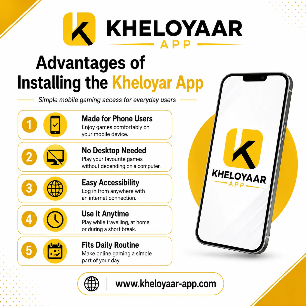 Advantages of Installing the Kheloyar App