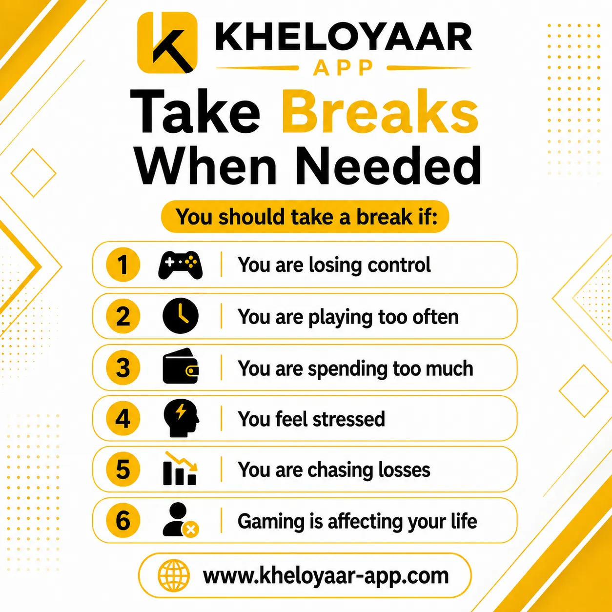 Take Breaks When Needed